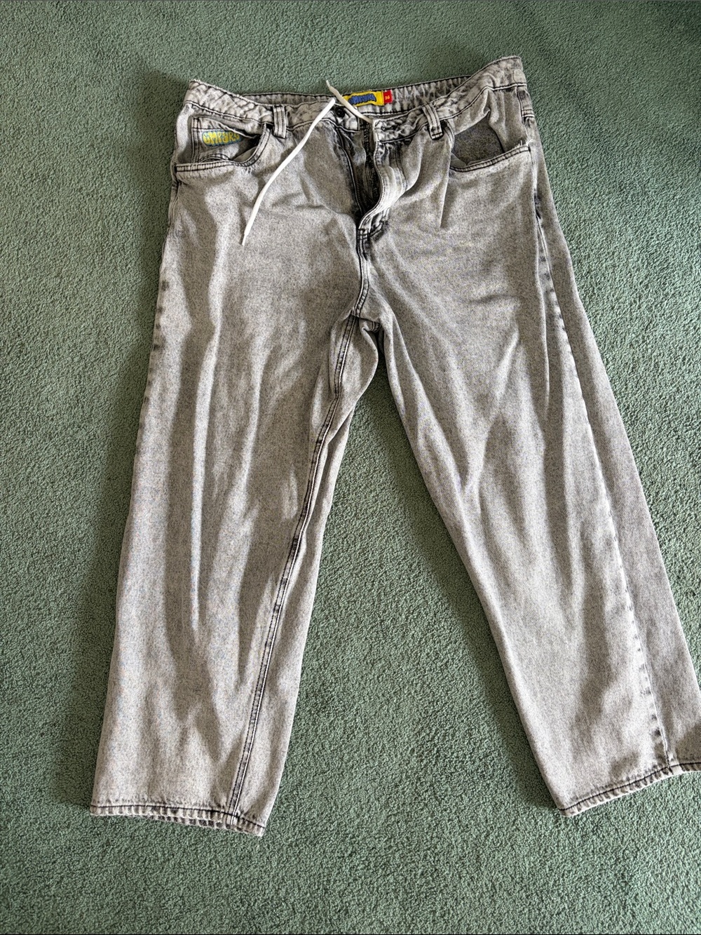 Empyre Men's Washed Light Gray Jeans